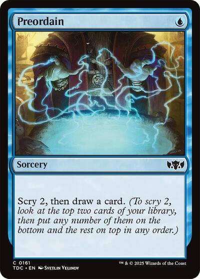Preordain (Commander: Tarkir: Dragonstorm) Light Play
