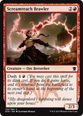 Screamreach Brawler (Dragons of Tarkir) Near Mint Foil
