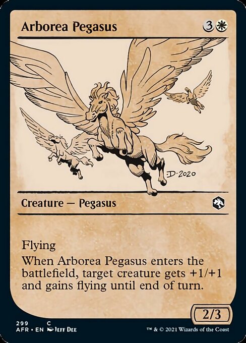 Arborea Pegasus (Showcase) (Adventures in the Forgotten Realms) Light Play