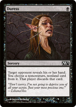 Duress (Magic 2013 Core Set) Heavy Play Foil