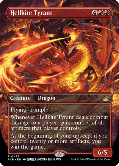 Hellkite Tyrant (Anime Borderless) (Ravnica Remastered) Medium Play