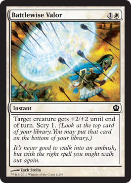 Battlewise Valor (Theros) Light Play Foil