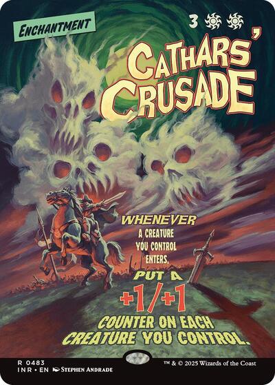 Cathars' Crusade (Showcase) (Innistrad Remastered) Light Play Foil