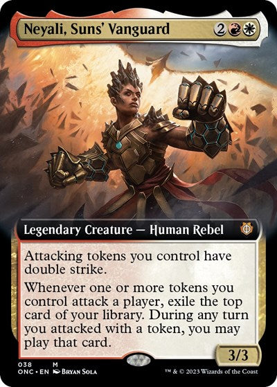 Neyali, Suns' Vanguard (Extended Art) (Commander: Phyrexia: All Will Be One) Light Play