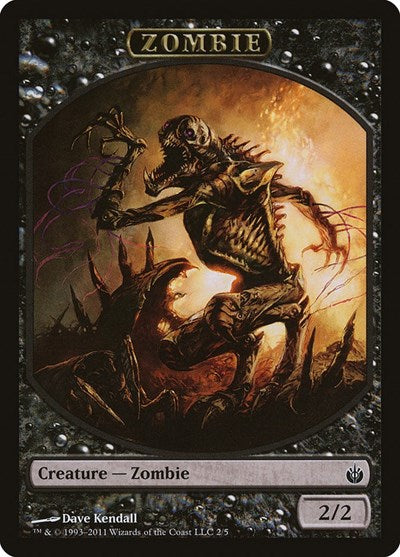 Zombie Token (Mirrodin Besieged) Light Play