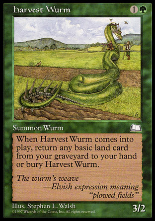 Harvest Wurm (Weatherlight) Medium Play