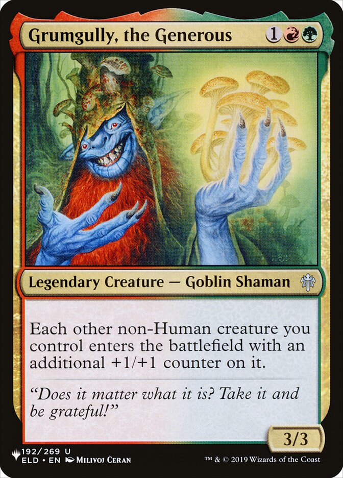 Grumgully, the Generous (The List) Near Mint
