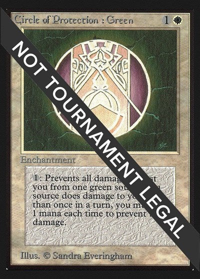 Circle of Protection: Green (IE) (International Edition) Near Mint