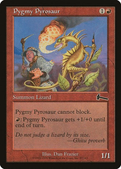 Pygmy Pyrosaur (Urza's Legacy) Medium Play
