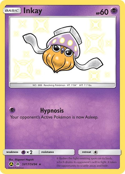 Inkay (Hidden Fates: Shiny Vault) Near Mint Holofoil