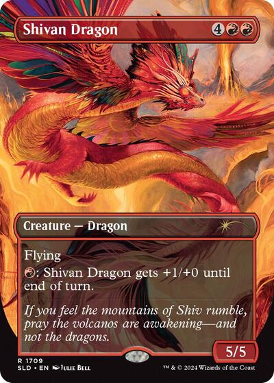 Shivan Dragon (Secret Lair) Near Mint