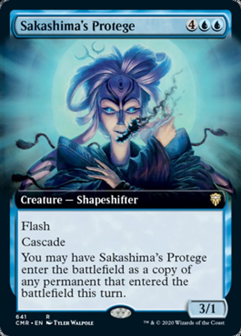 Sakashima's Protege (Extended Art) (Commander Legends) Light Play Foil