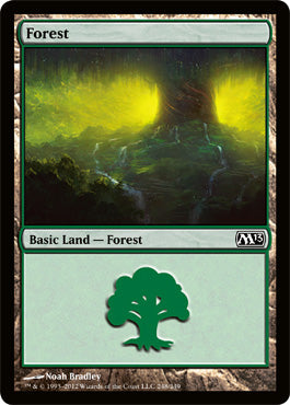 Forest (248) (Magic 2013 Core Set) Medium Play Foil