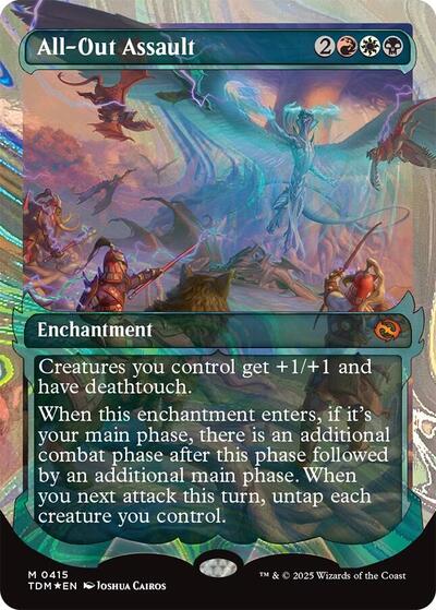 All-Out Assault (Showcase) (Halo Foil) (Tarkir: Dragonstorm) Near Mint Foil