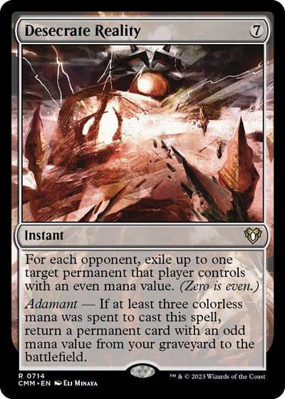 Desecrate Reality (Commander Masters) Near Mint