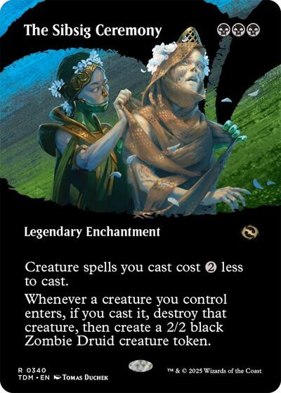 The Sibsig Ceremony (Borderless) (Tarkir: Dragonstorm) Near Mint Foil