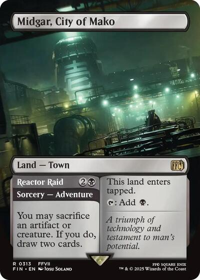 Midgar, City of Mako (Borderless) (Universes Beyond: FINAL FANTASY) Near Mint Foil