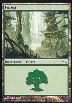 Forest (306) (Mirrodin) Medium Play Foil