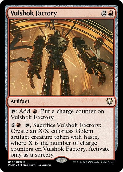Vulshok Factory (Commander: Phyrexia: All Will Be One) Light Play