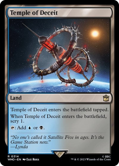 Temple of Deceit (Universes Beyond: Doctor Who) Near Mint Foil