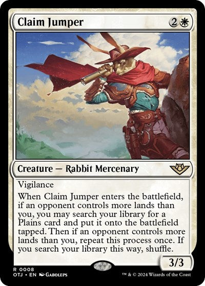 Claim Jumper (Outlaws of Thunder Junction) Light Play Foil