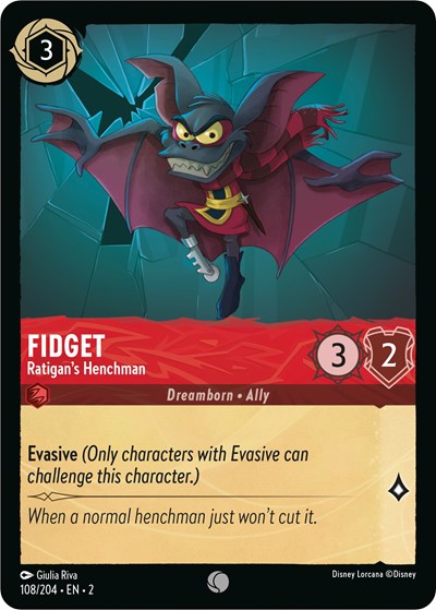 Fidget - Ratigan's Henchman (Rise of the Floodborn) Near Mint Cold Foil