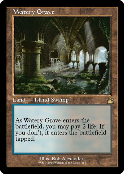 Watery Grave (Retro Frame) (Ravnica Remastered) Light Play Foil