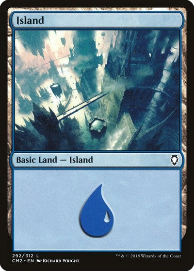 Island (292) (Commander Anthology Volume II) Light Play