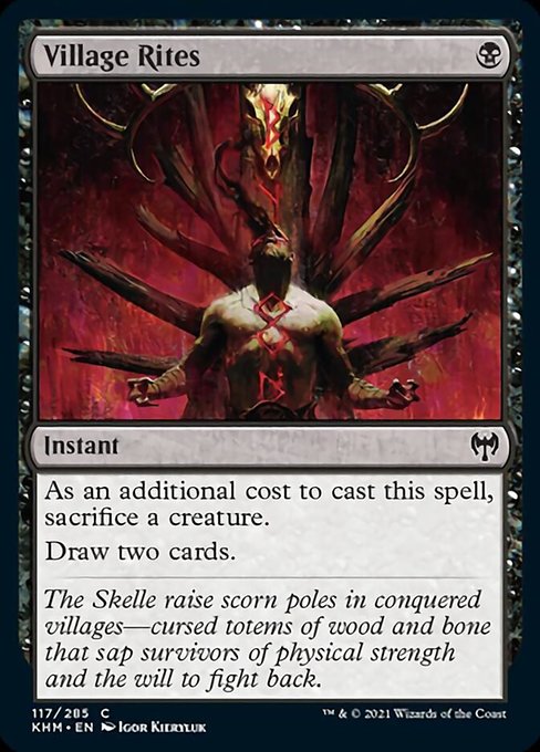 Village Rites (Kaldheim) Light Play Foil