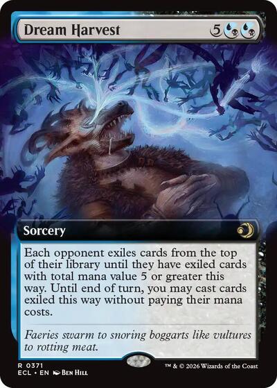 Dream Harvest (Extended Art) (Lorwyn Eclipsed) Light Play