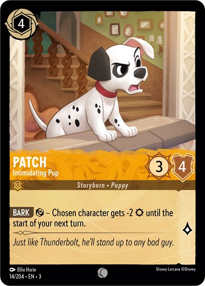 Patch - Intimidating Pup (Into the Inklands) Near Mint Cold Foil