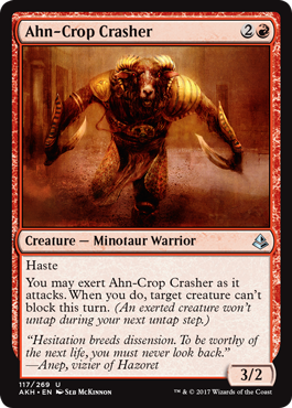 Ahn-Crop Crasher (Amonkhet) Heavy Play Foil