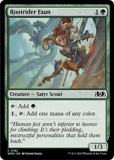 Rootrider Faun (Wilds of Eldraine) Near Mint Foil