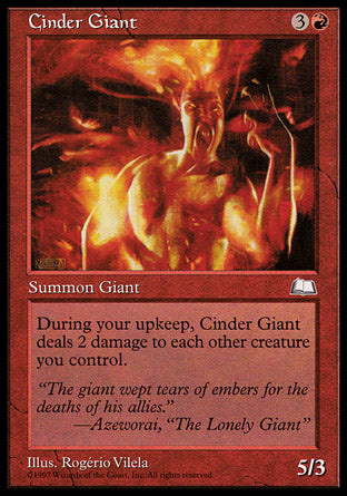 Cinder Giant (Weatherlight) Medium Play