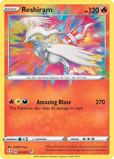 Reshiram (Shining Fates) Light Play Holofoil