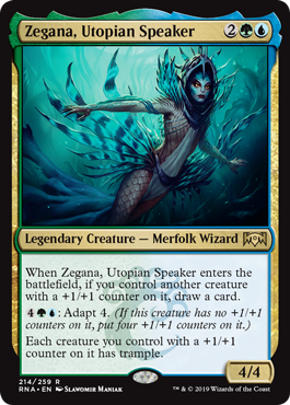 Zegana, Utopian Speaker (Ravnica Allegiance) Light Play Foil