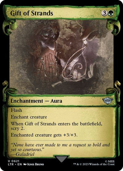 Gift of Strands (Showcase Scrolls) (Universes Beyond: The Lord of the Rings: Tales of Middle-earth) Light Play Foil