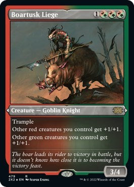 Boartusk Liege (Foil Etched) (Double Masters 2022) Near Mint Foil