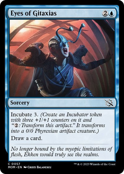 Eyes of Gitaxias (March of the Machine) Light Play Foil