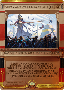 Aggravated Assault (Amonkhet Invocations) Heavy Play Foil