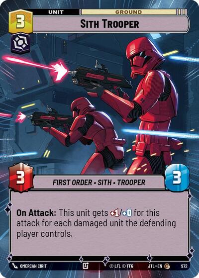 Sith Trooper (Hyperspace Foil) (Jump to Lightspeed) Near Mint Foil