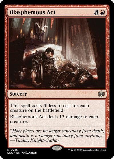 Blasphemous Act (Commander: The Lost Caverns of Ixalan) Light Play