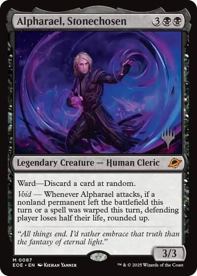 Alpharael, Stonechosen (Promo Pack: Edge of Eternities) Light Play Foil