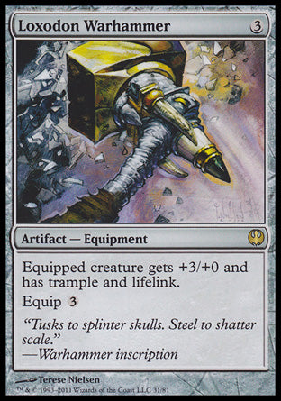 Loxodon Warhammer (Duel Decks: Knights vs Dragons) Light Play
