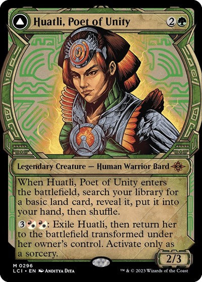 Huatli, Poet of Unity (Showcase) (The Lost Caverns of Ixalan) Light Play Foil