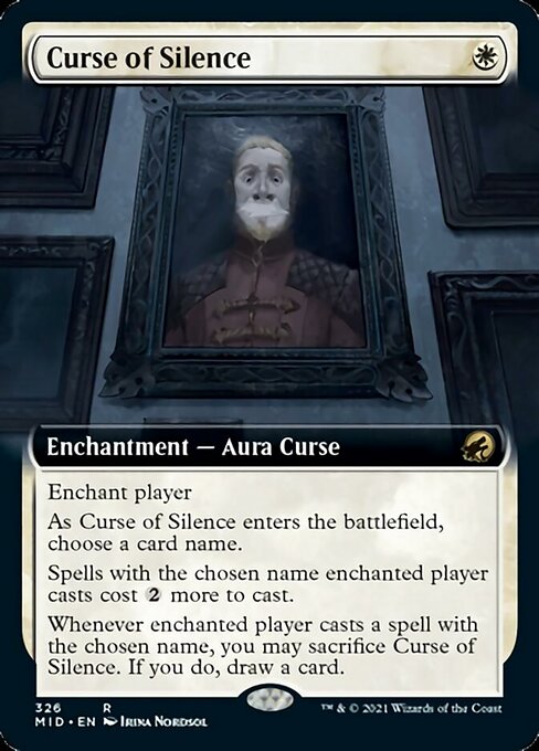 Curse of Silence (Extended Art) (Innistrad: Midnight Hunt) Near Mint Foil