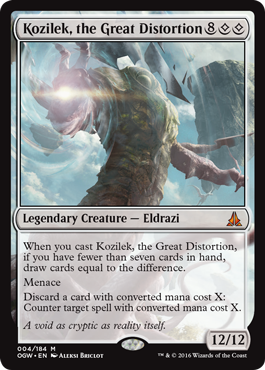 Kozilek, the Great Distortion (Oath of the Gatewatch) Damaged / Poor