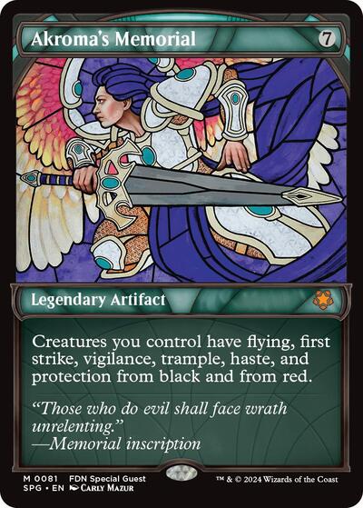 Akroma's Memorial (Showcase) (Special Guests) Near Mint Foil