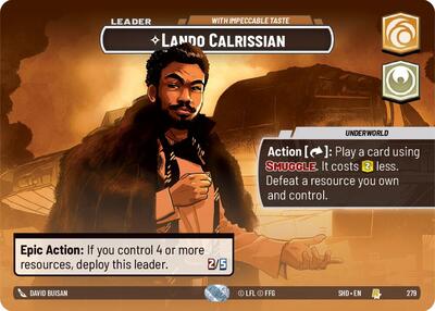 Lando Calrissian With Impeccable Taste (Showcase) (Shadows of the Galaxy) Near Mint Foil