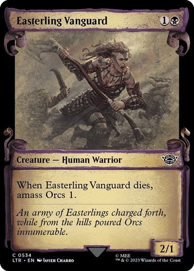 Easterling Vanguard (Showcase Scrolls) (Universes Beyond: The Lord of the Rings: Tales of Middle-earth) Near Mint Foil